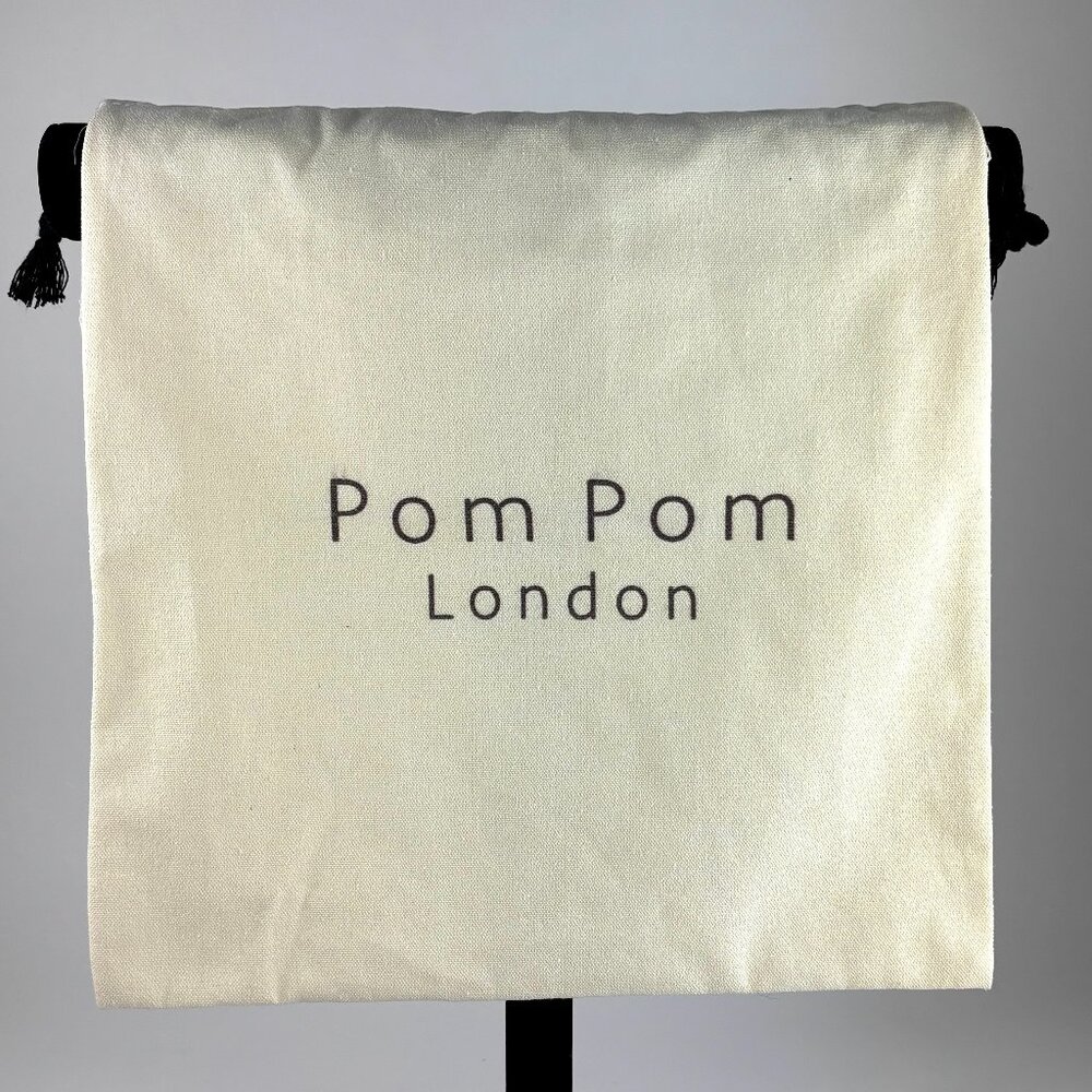 Pom Pom London Authentic Drawstring Dust Bag, Cream